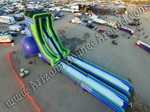 companies that rent big water slides for music festivals